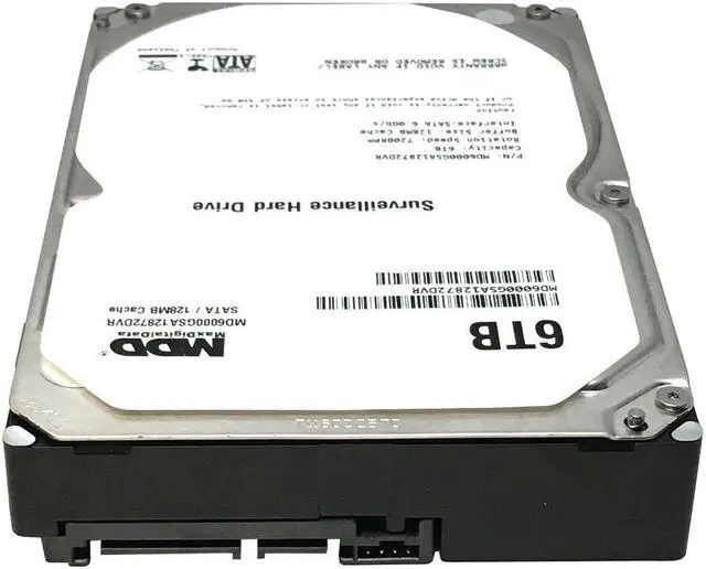 Alt view image 2 of 4 - MDD 6TB 7200RPM 128MB Cache SATA 6.0Gb/s 3.5" Hard Drive for Surveillance / CCTV
