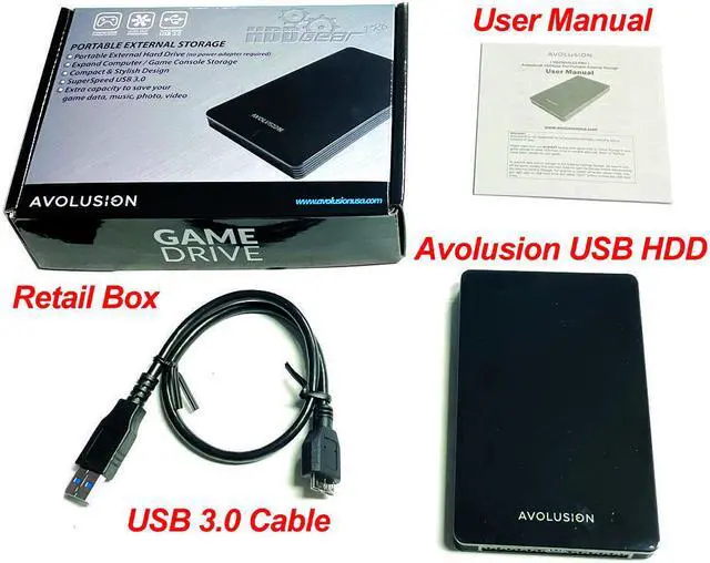 Alt view image 4 of 6 - Avolusion HD250U3-Z1-PRO 1TB USB 3.0 Portable XBOX One USB 3.0 Gaming Hard DrIve