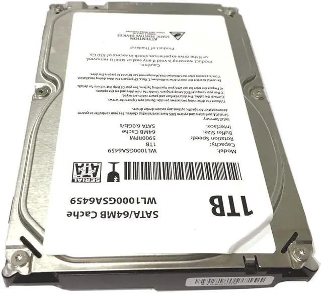 Alt view image 3 of 5 - WL 1TB 64MB Cache SATA III (6.0Gb/s) 3.5" Hard Drive -PC/CCTV DVR