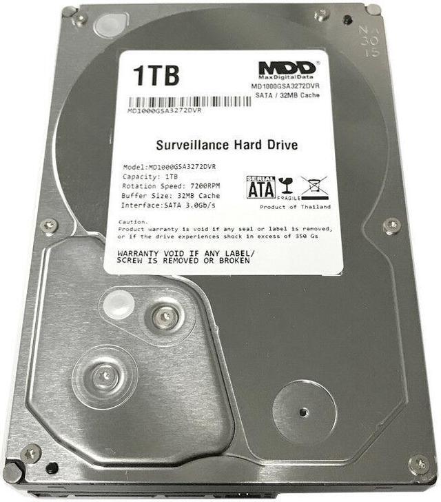 Alt view image 3 of 5 - MDD 1TB 7200RPM SATA 3.5" Surveillance Hard Drive -CCTV DVR, Security System