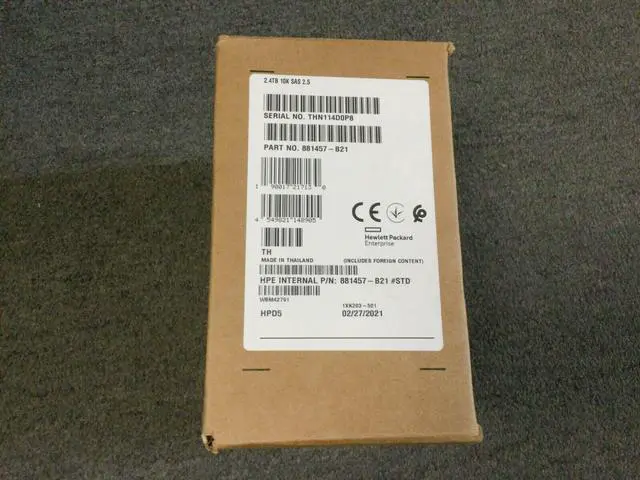 Main image of (NOT FOR HOME PC!) 881457-B21 HPE 2.4TB 10K 12G SFF 2.5" SAS SC HDD 881507-001