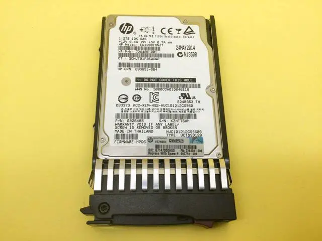 Main image of (NOT FOR HOME PC!) 693719-001 HPE 1.2TB 6G SAS 10K SFF (2.5-INCH) DP ENT HDD 693648-B21