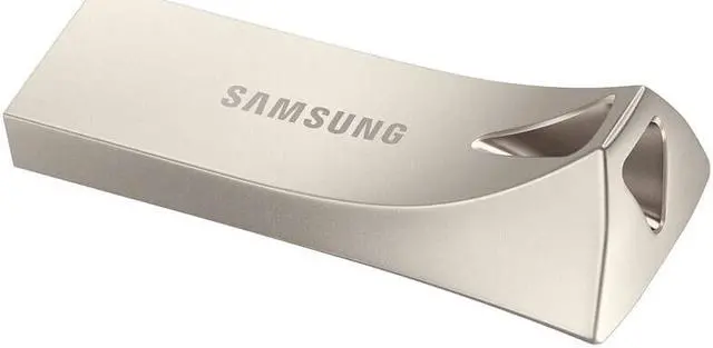 Alt view image 4 of 7 - Samsung BAR Plus MUF-256BE3/AM USB Flash Drive 256 GB USB 3.1 Champagne Silver
