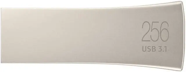 Alt view image 2 of 7 - Samsung BAR Plus MUF-256BE3/AM USB Flash Drive 256 GB USB 3.1 Champagne Silver