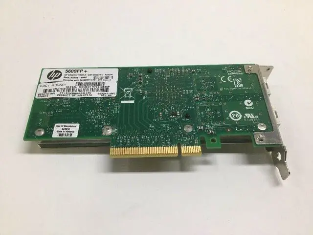Alt view image 3 of 3 - HP 560SFP+ Dual Port 10GB SFP+ Ethernet Adapter Intel X520-DA2 Card 669279-001