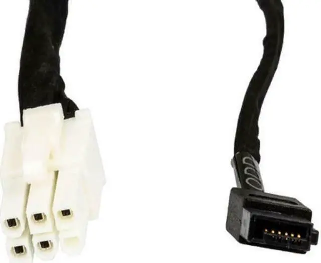 Alt view image 2 of 5 - OEM Dell PowerEdge R230 Mini SAS HD TO X2 SAS / SATA Cable Black TTN3V 0TTN3V