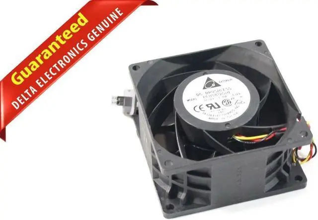 Main image of Delta 80mm x 80mm x 38mm Extreme High Speed Fan, Bare Wire, PFB0812DHE-F00
