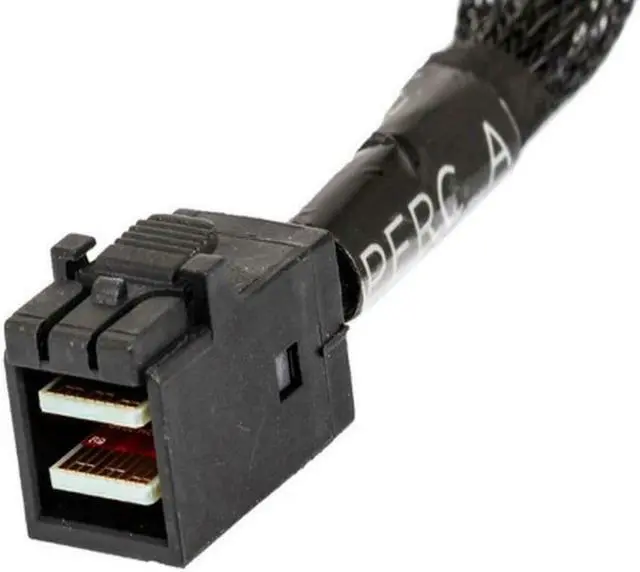 Alt view image 4 of 5 - OEM Dell PowerEdge R230 Mini SAS HD TO X2 SAS / SATA Cable Black TTN3V 0TTN3V