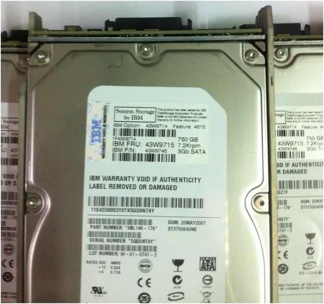 Alt view image 2 of 2 - ibm 43W9714 43W9715 43W9746 ST3750640NS 9BL148-176 - 750GB 7200RPM sata hdd