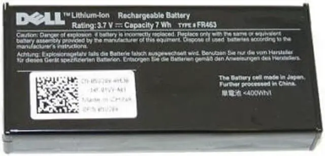 Alt view image 2 of 2 - Dell PE PERC H700 3.7V RAID NU209 U8735 Battery