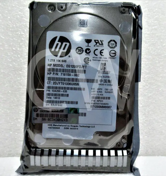 Main image of (NOT FOR HOME PC!) EG1200FDJYT HP Gen8/Gen9 1.2TB 10K 6Gb/s Dual Port Hot Swap 2.5" SAS Hard Drive