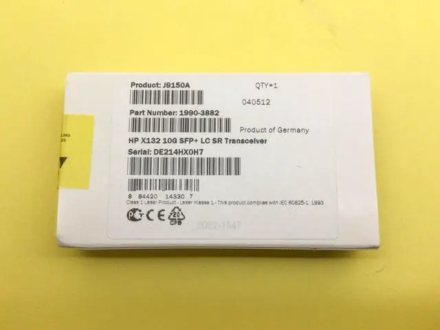 Alt view image 2 of 2 - J9150A HPE X132 10G SFP+ LC SR TRANSCEIVER Sealed - OEM