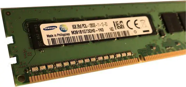 Alt view image 2 of 2 - Samsung 8GB DDR3 1600 ECC UDIMM M391B1G73QH0-YK0 For Desktop and Servers - OEM