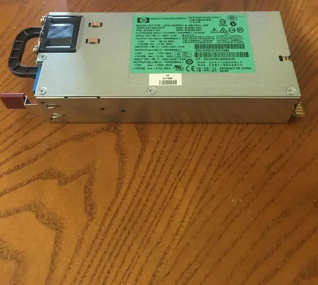 Main image of HP 1200W Power Supply 578322-B21/579229-001/570451-001/570451-101/DPS-1200FB-1