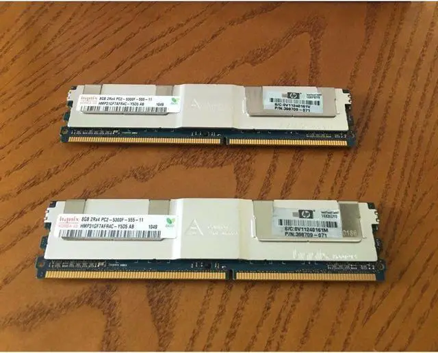 Alt view image 2 of 4 - HP 413015-B21/398709-071/416474-001- 16GB DIMM PC2-5300 2x8GB DDR2 Memory Kit