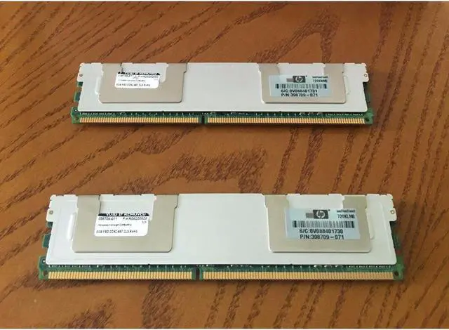 Alt view image 3 of 4 - HP 413015-B21/398709-071/416474-001- 16GB DIMM PC2-5300 2x8GB DDR2 Memory Kit