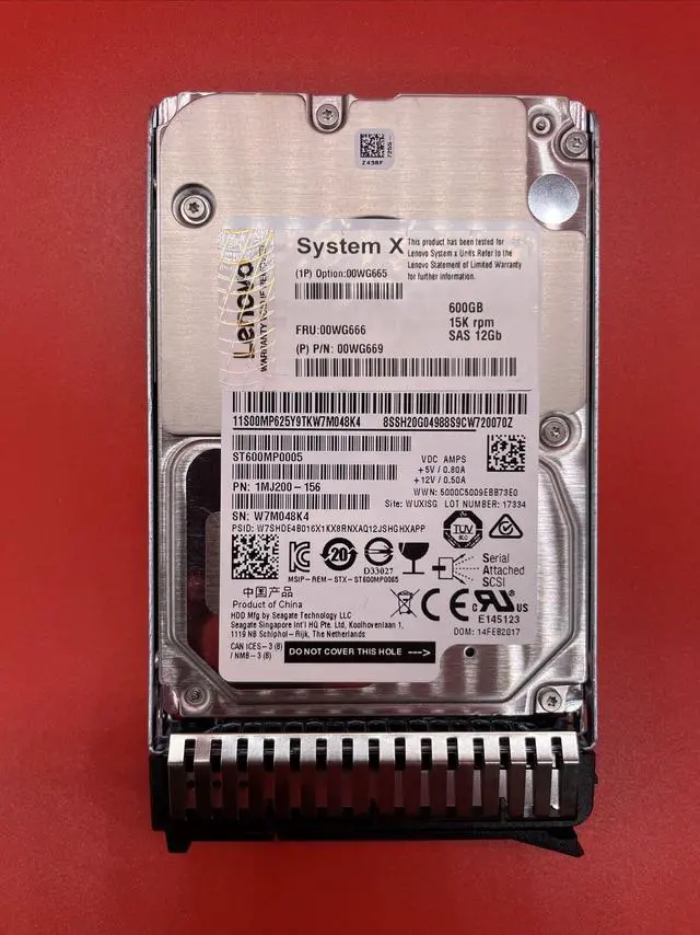 Main image of (NOT FOR HOME PC!) Lenovo 600G 15K 2.5 in Tray 00WG665 00WG666 00WG669 - OEM