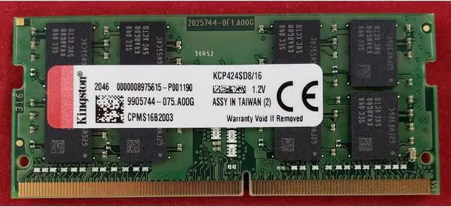 Main image of Kingston 16GB 2Rx8 PC4-19200 DDR4-2400 SO-DIMM Laptop Memory KCP424SD8/16 - OEM
