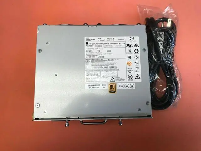 Alt view image 2 of 3 - J9829A HPE Aruba 5400R 1100W PoE+ zl2 Power Supply with power cord