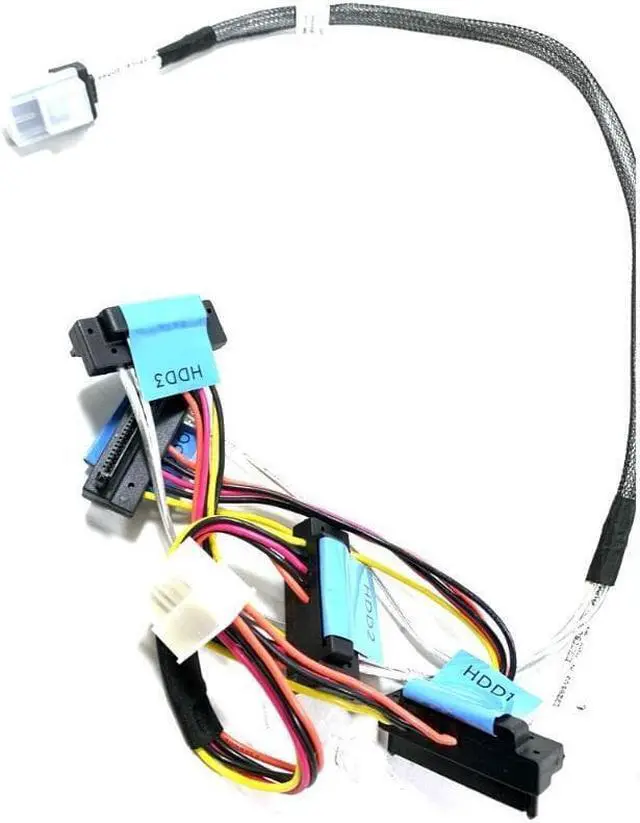 Alt view image 2 of 4 - Dell PowerEdge Server R415 H200 H700 RAID Cable Mini-SAS TO 4 Cabled HDD X394K