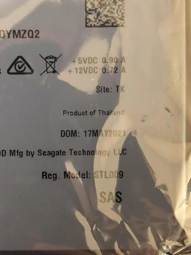 Alt view image 3 of 3 - (NOT FOR HOME PC!) Seagate Hard Drive Exos 16TB 7200RPM 256MB SAS SAS3 12Gb/s 3.5 ST16000NM002G HDD - OEM