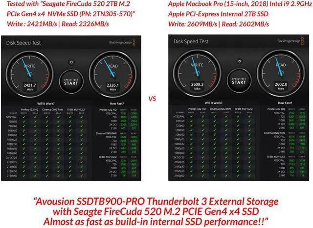 Alt view image 5 of 6 - Avolusion 1TB Thunderbolt 3 Portable External SSD for Macbook, Mac Pro, iMac - OEM