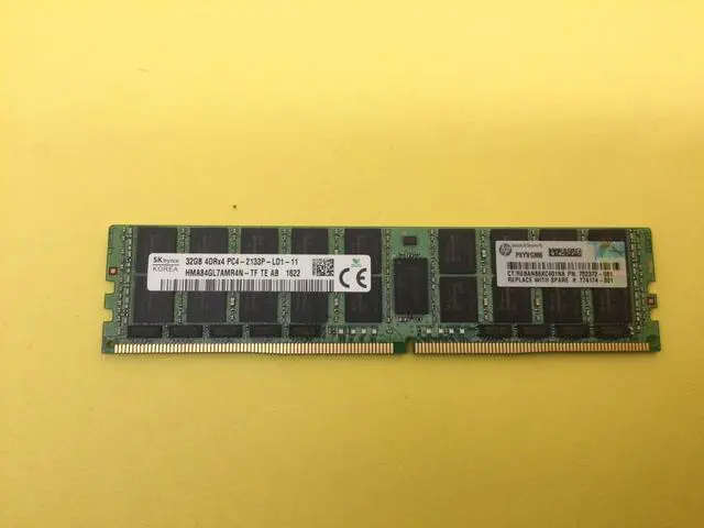 Alt view image 2 of 4 - (NOT FOR HOME PC!) 752372-081 HP 32GB 4DRx4 PC4-2133P-L Server Memory 774174-001 726722-B21