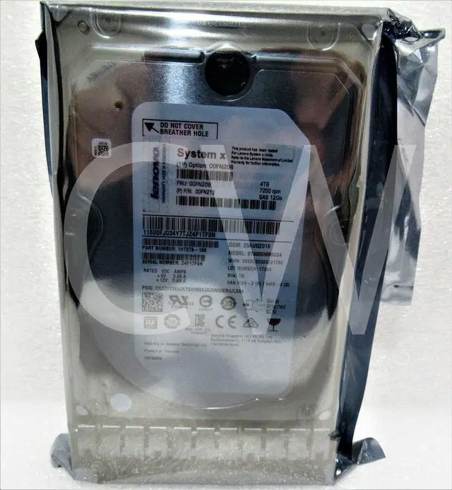 Main image of 00FN209 00FN208 00FN212 LENOVO 4TB 7200RPM 12Gbps G2HS NL 3.5" SAS Hard Drive - OEM