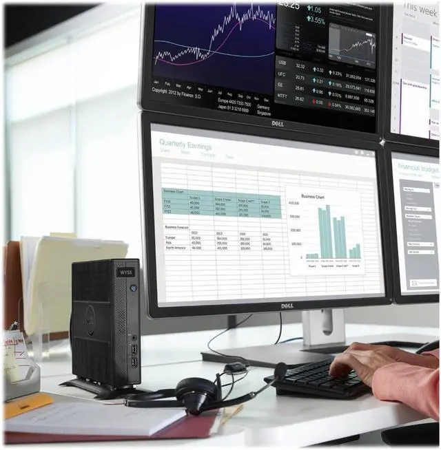 Alt view image 4 of 6 - Dell Wyse 7010 Thin Client AMD G-T56N 1.65GHz 2GB RAM 8GB ThinOS 8.5 RJ-45 93H10