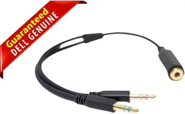 Main image of Dell Mic Audio Y Splitter for AW310H Headphone 3.5mm Female to 2 Dual Male 58MYN