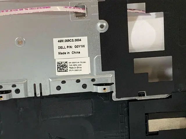 Alt view image 3 of 5 - Dell OEM Latitude 3560 Palmrest Touchpad Assembly Fingerprint Reader - G0Y1W