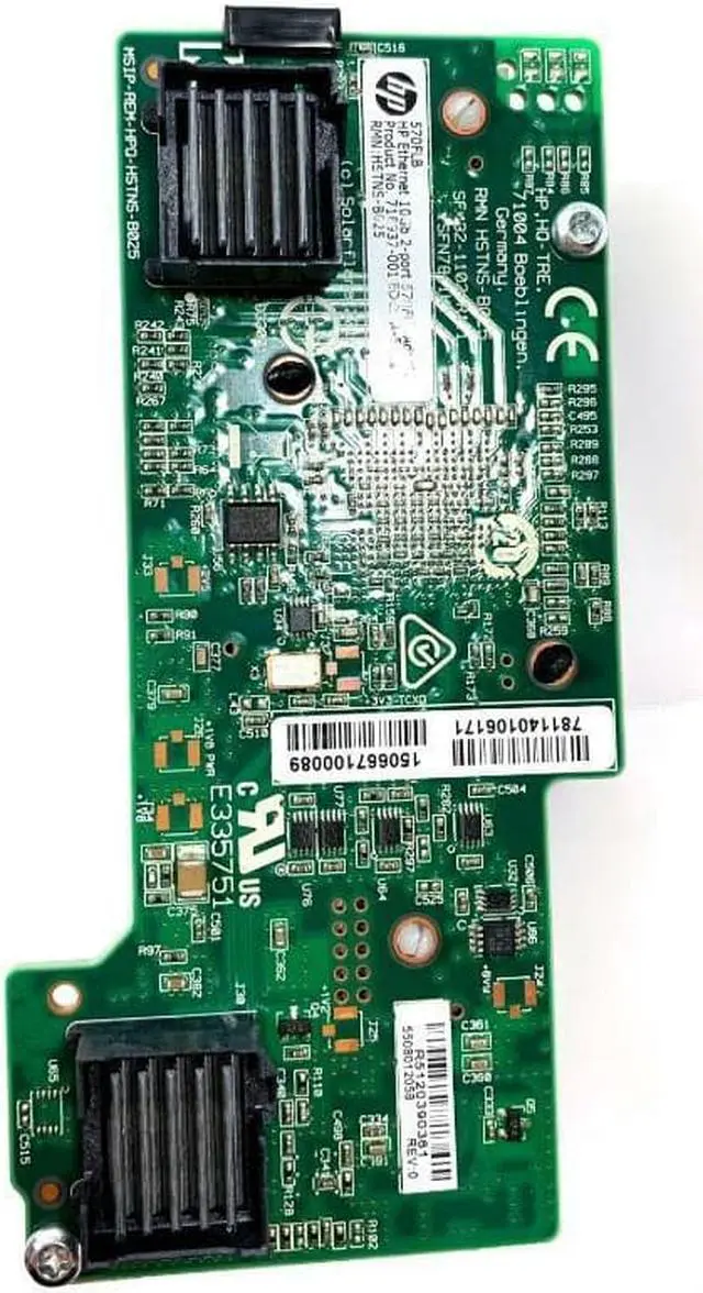 Alt view image 5 of 5 - HP Ethernet Adapter 10 GB 2-port 570 FLB 718937-001 730701-001