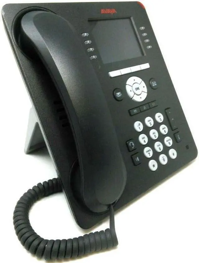 Alt view image 3 of 6 - Avaya 9611G Gigabit IP VoIP Phone w/ Handset and Stand