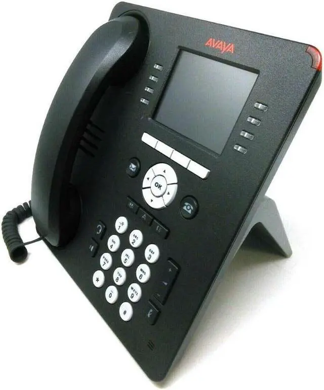 Alt view image 5 of 6 - Avaya 9611G Gigabit IP VoIP Phone w/ Handset and Stand