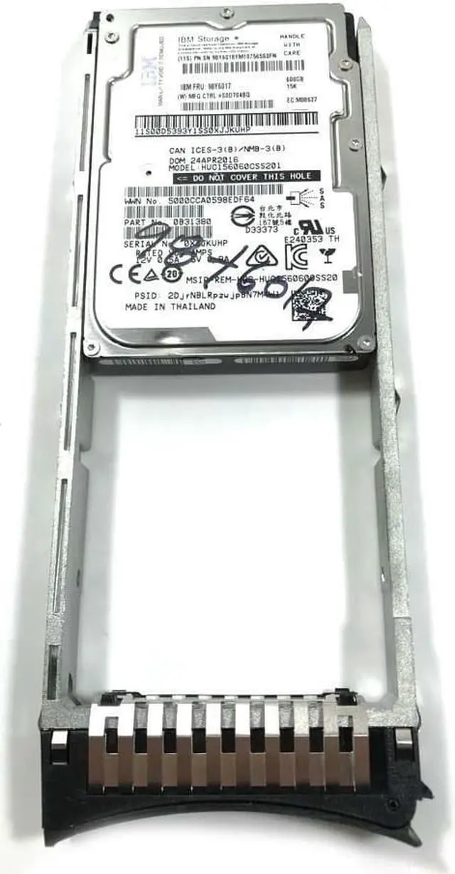 Alt view image 6 of 7 - (NOT FOR HOME PC!) IBM Storage DS8000 600GB 15K SAS 6G SFF 2.5" Hard Drive 98Y6017 / 98Y6018 W/Tray