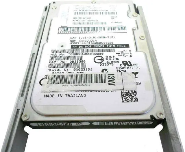 Alt view image 2 of 7 - (NOT FOR HOME PC!) IBM Storage DS8000 600GB 15K SAS 6G SFF 2.5" Hard Drive 98Y6017 / 98Y6018 W/Tray