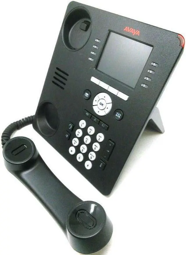 Alt view image 4 of 6 - Avaya 9611G Gigabit IP VoIP Phone w/ Handset and Stand