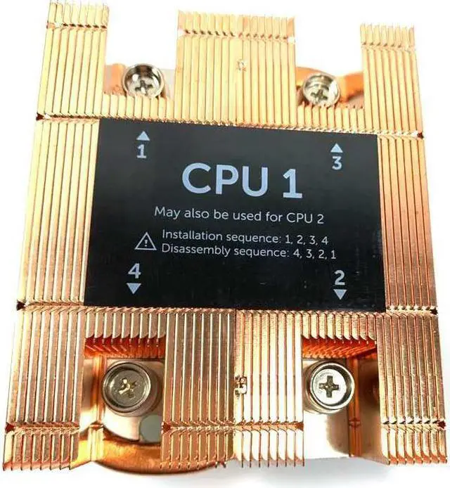 Alt view image 5 of 6 - OEM DELL CPU 1 HEATSINK 86MM FOR DELL POWEREDGE M630 SCREW DOWN ALUM CPC1C