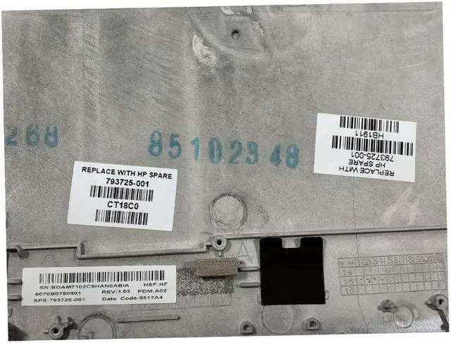 Alt view image 4 of 6 - HP Elite X2 1011 G1 LCD Top Back Cover 793725-001 Silver LED Touchscreen Grade B