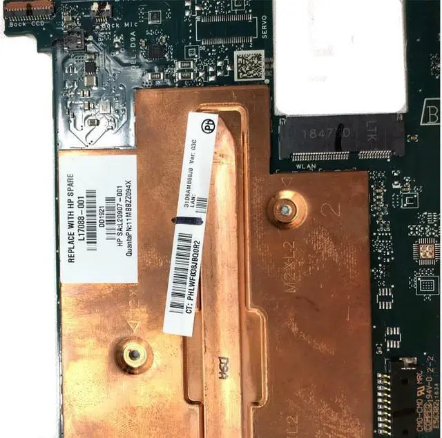 Alt view image 3 of 4 - HP L17088-001 12-f01 Motherboard System Board M3-7Y30 8GB Chromebook DA0D9AMBAG0