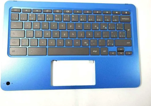 Alt view image 2 of 5 - HP Laptop Palmrest Cover w/ Keyboard Assembly Chromebook 11 G5 EE Nsk-xe0sq Blue