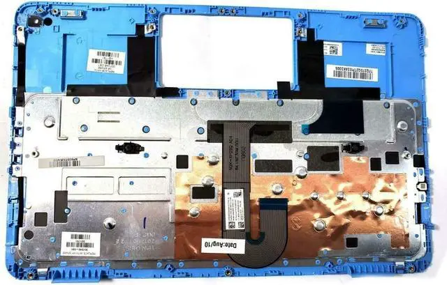 Alt view image 4 of 5 - HP Laptop Palmrest Cover w/ Keyboard Assembly Chromebook 11 G5 EE Nsk-xe0sq Blue