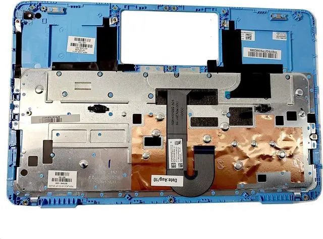 Alt view image 5 of 5 - HP Laptop Palmrest Cover w/ Keyboard Assembly Chromebook 11 G5 EE Nsk-xe0sq Blue