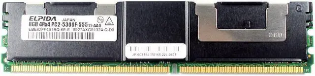Alt view image 3 of 3 - (NOT FOR HOME PC!) Genuine Elpida DDR2-667 8Gb 4Rx4 667M PC2-5300 240Pins Fully Buffered DIMM C859J