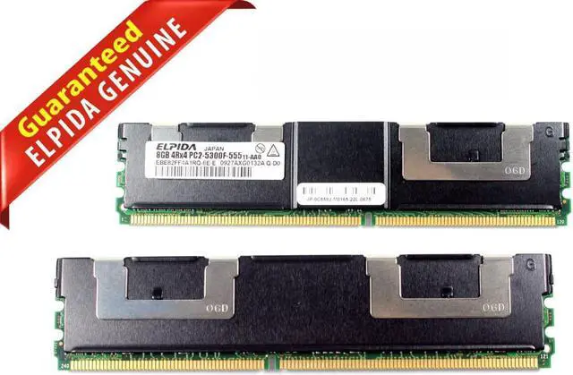 Main image of (NOT FOR HOME PC!) Genuine Elpida DDR2-667 8Gb 4Rx4 667M PC2-5300 240Pins Fully Buffered DIMM C859J