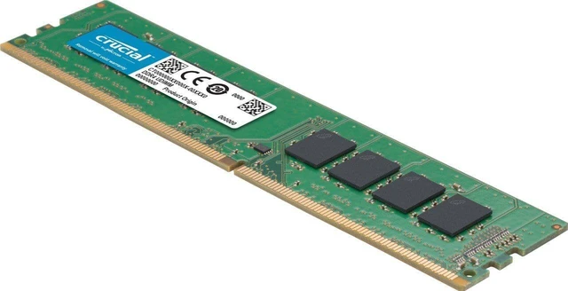 Alt view image 3 of 5 - Crucial 32GB Single DDR4 3200 MHz PC4-25600 Desktop Memory 288-Pin CT32G4DFD832A