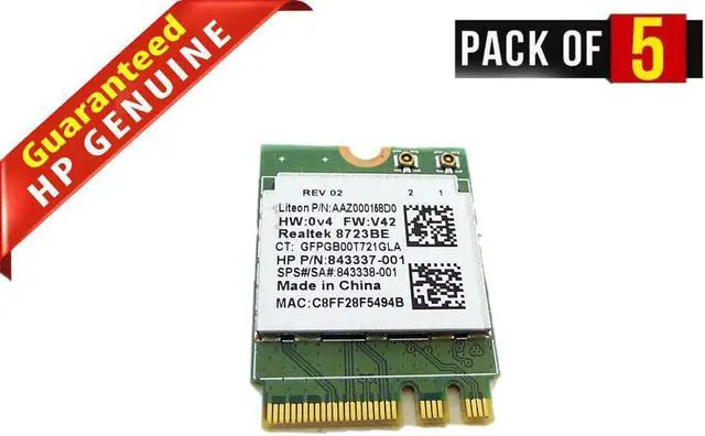 Main image of LOT x 5 HP Pavilion 15-au063nr 15.6"Wireless WiFi Card 855106-855 843337-001