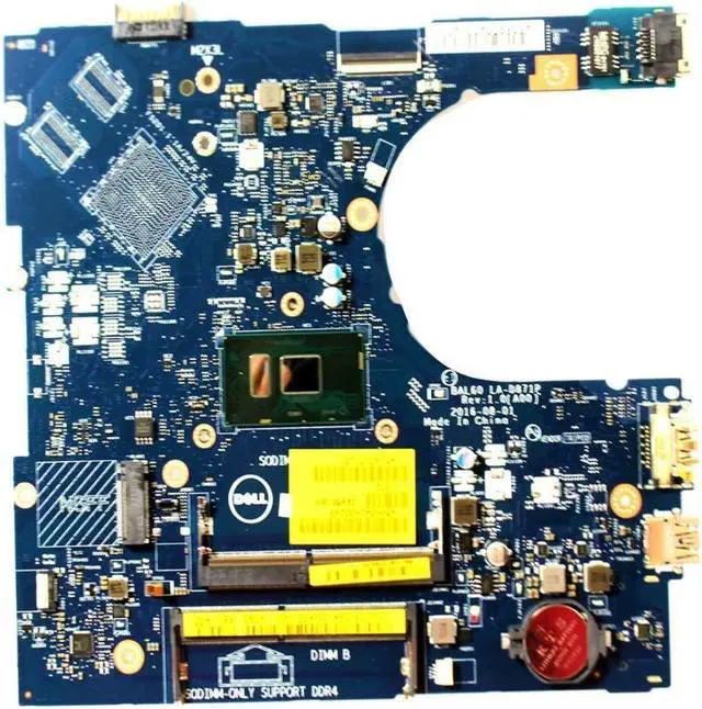 Alt view image 4 of 5 - Dell Inspiron 15 5566 15.6" i3-7100U 2.4GHz Motherboard LA-D871P DMD9K 451A3K31L