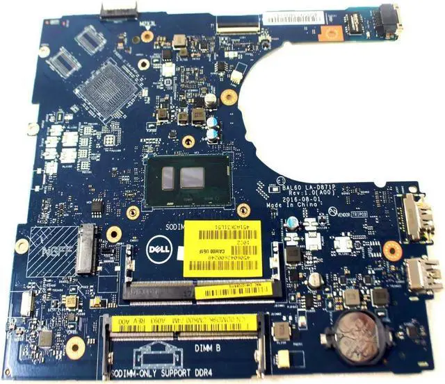 Alt view image 2 of 5 - Dell Inspiron 15 5566 15.6" i3-7100U 2.4GHz Motherboard LA-D871P DMD9K 451A3K31L