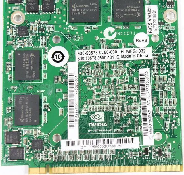 Alt view image 7 of 7 - Genuine HP FX560M PCI-E Mezzanine Board 256MB 463951-001 458937-001 441884-004